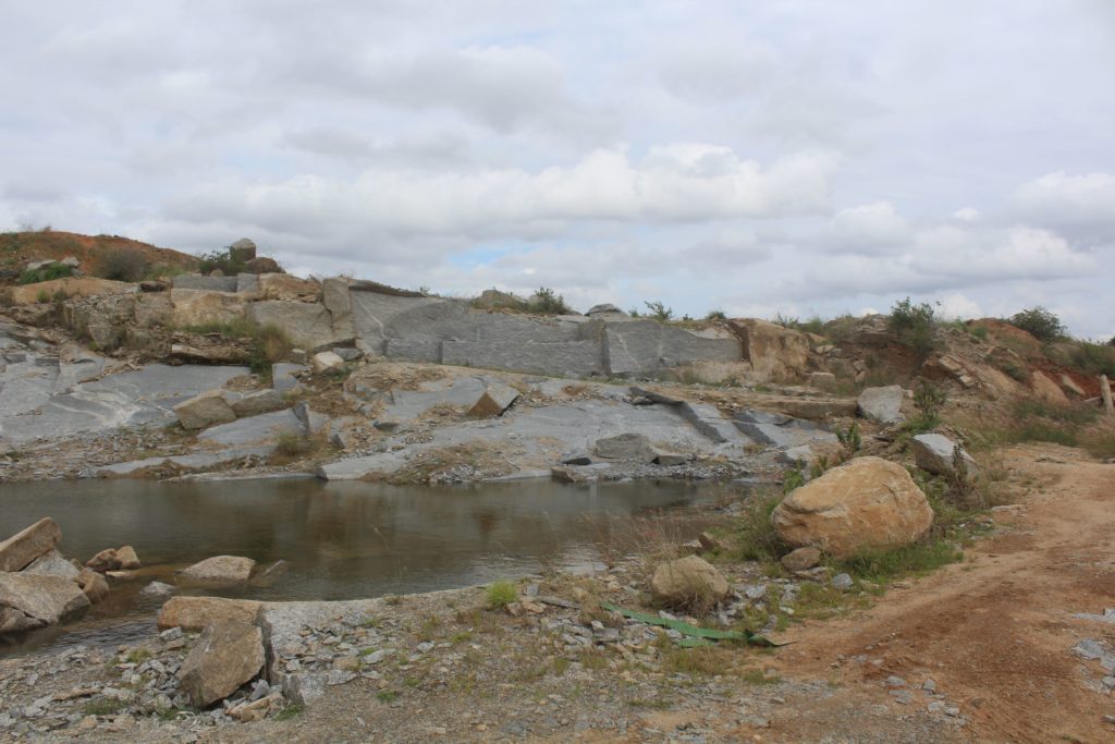 A rock quarry in Karnataka, India