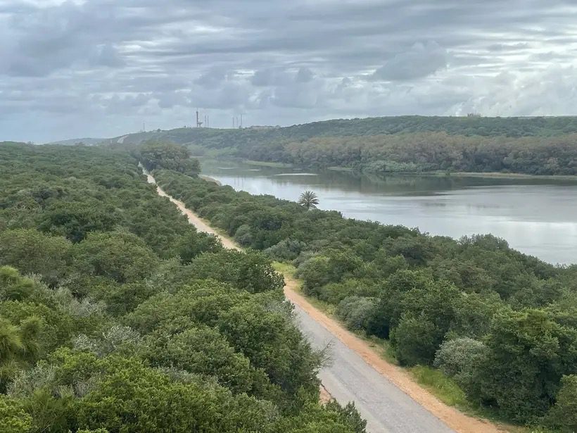 A general view of Sidi Boughaba, near Rabat, Morocco after rainfall.