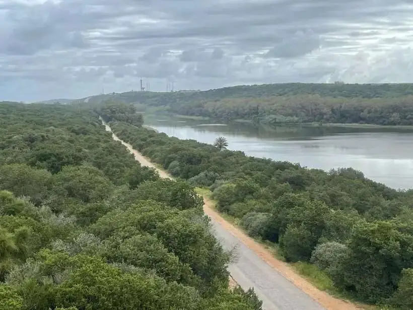 A general view of Sidi Boughaba, near Rabat, Morocco after rainfall.